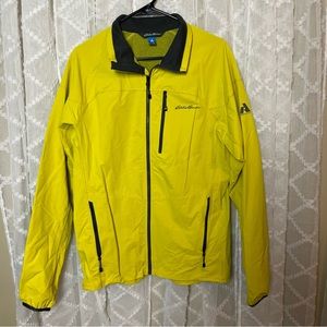 Eddie Bauer First Ascent Men’s Tall Medium Neon Nylon Zip Jacket Windbreaker